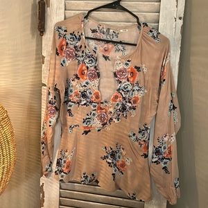 Gimmicks by BKE floral peplum top